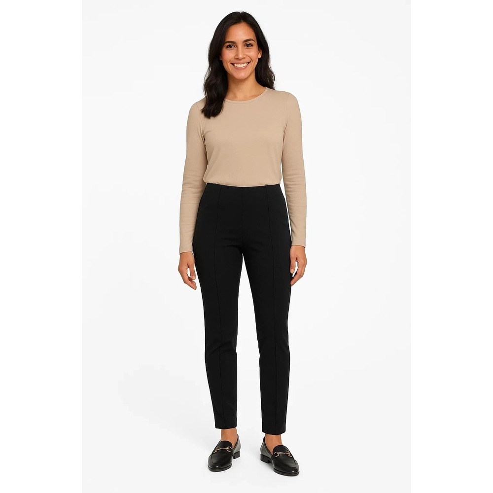 Banana Republic Womens Ponte Pant Black Dress Pants Size L 1897892
